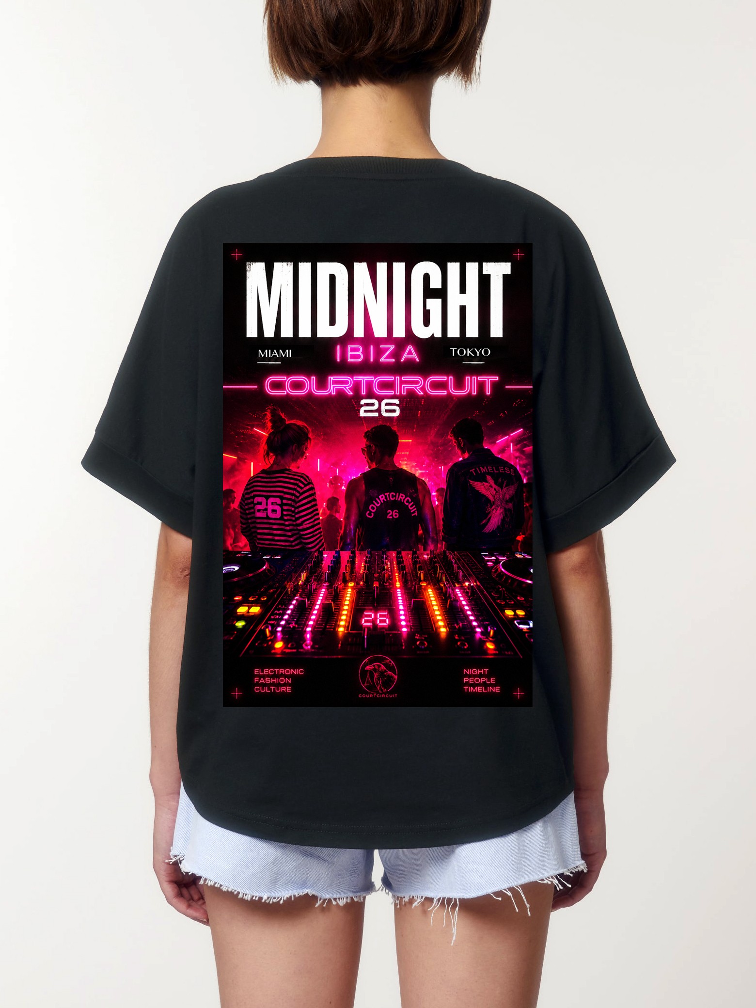 ts midnight oversize noir femme dos