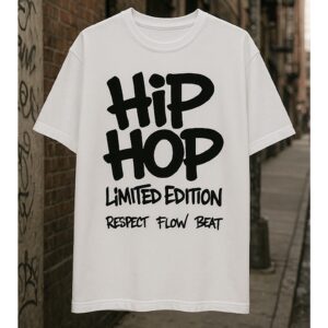 Tee Shirt Hip Hop Unisex Blanc ( en précommande )