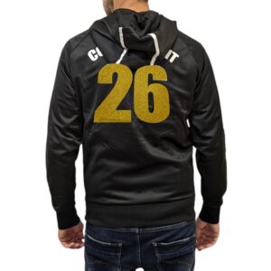 Veste timeless Paillettes dorée noir homme