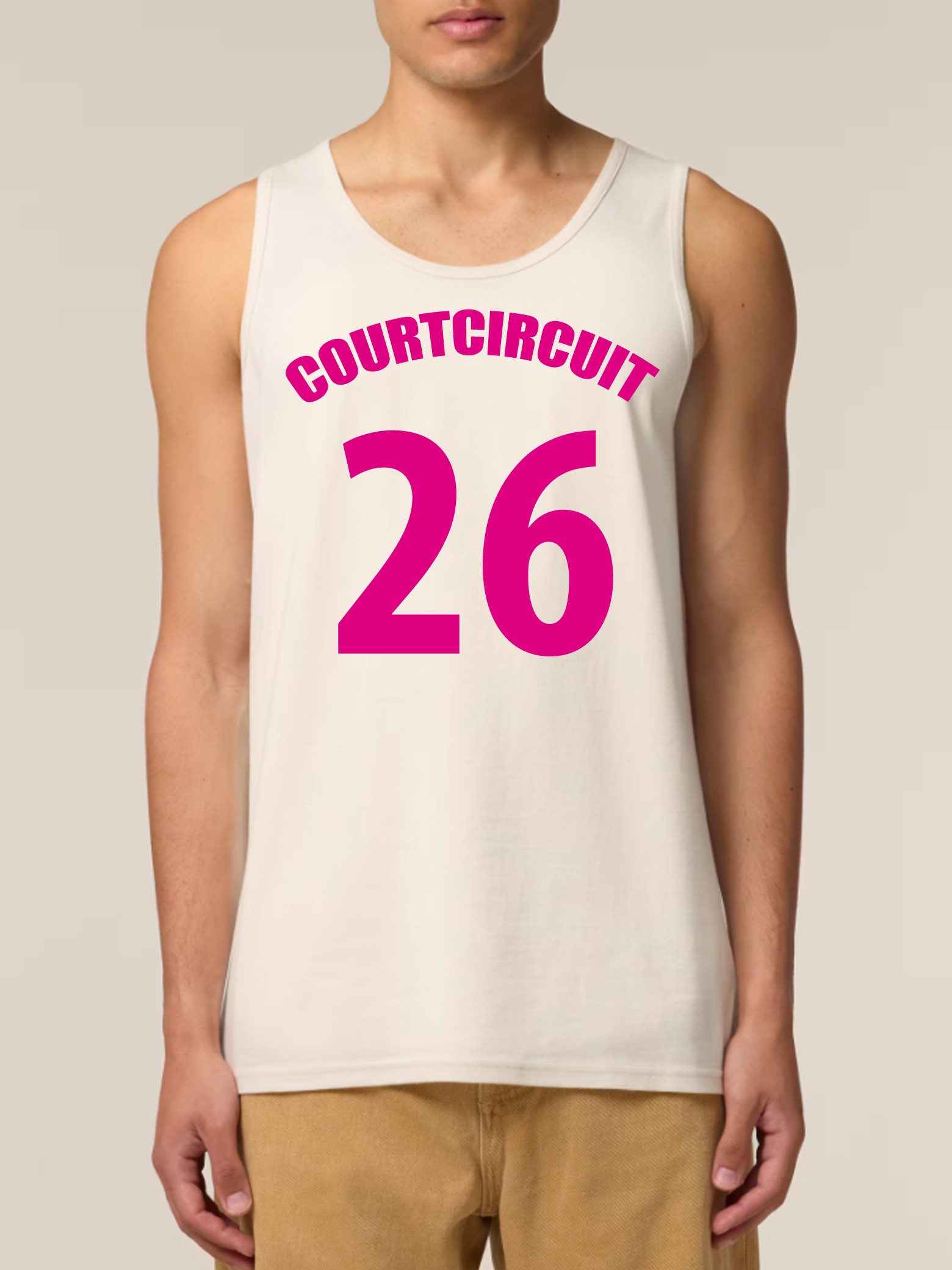 debardeur 26 homme ecru