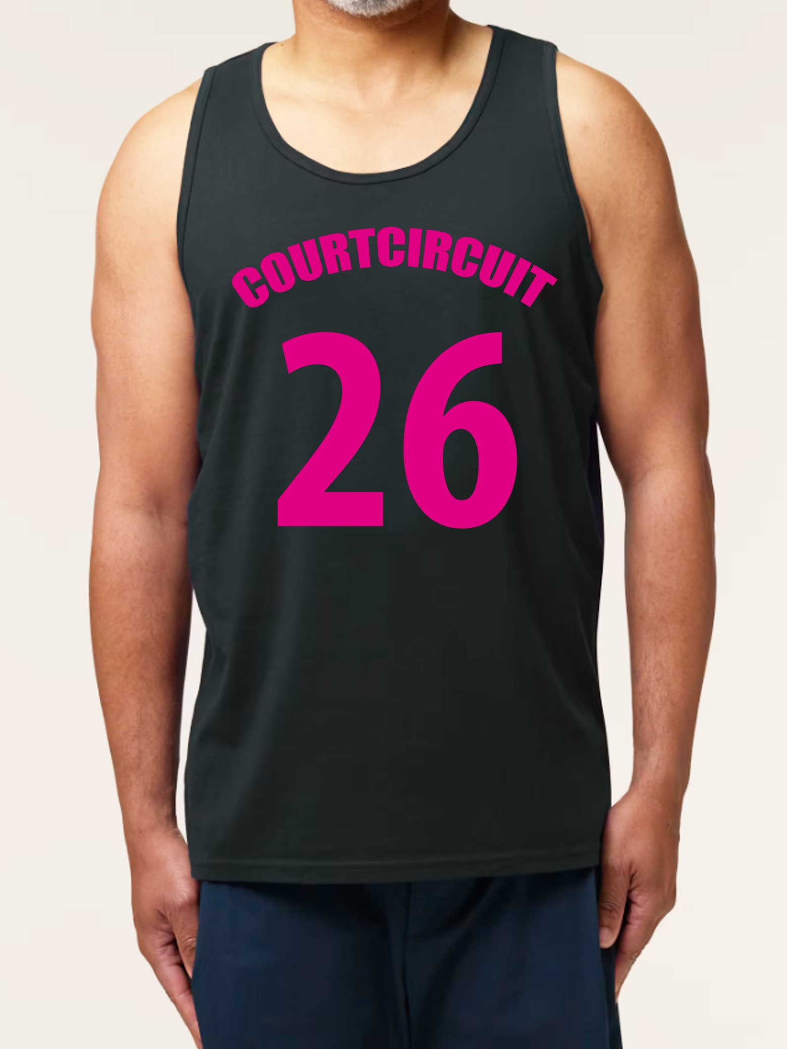 debardeur 26 homme noir