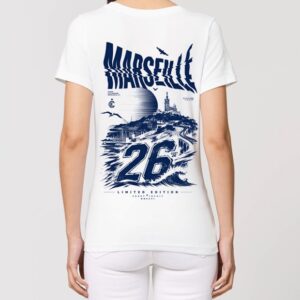Tee Shirt 26 Marseille Femme blanc ( en précommande )