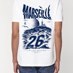 Tee Shirt 26 Marseille Homme blanc ( en précommande )