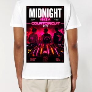 Tee Shirt Midnight col V Homme blanc ( en précommande )