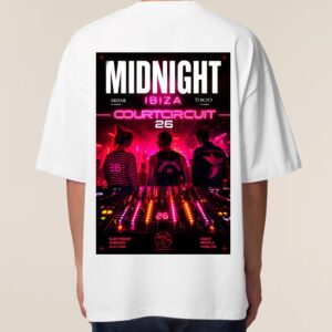 Tee Shirt Midnight Oversize Homme blanc ( en précommande )