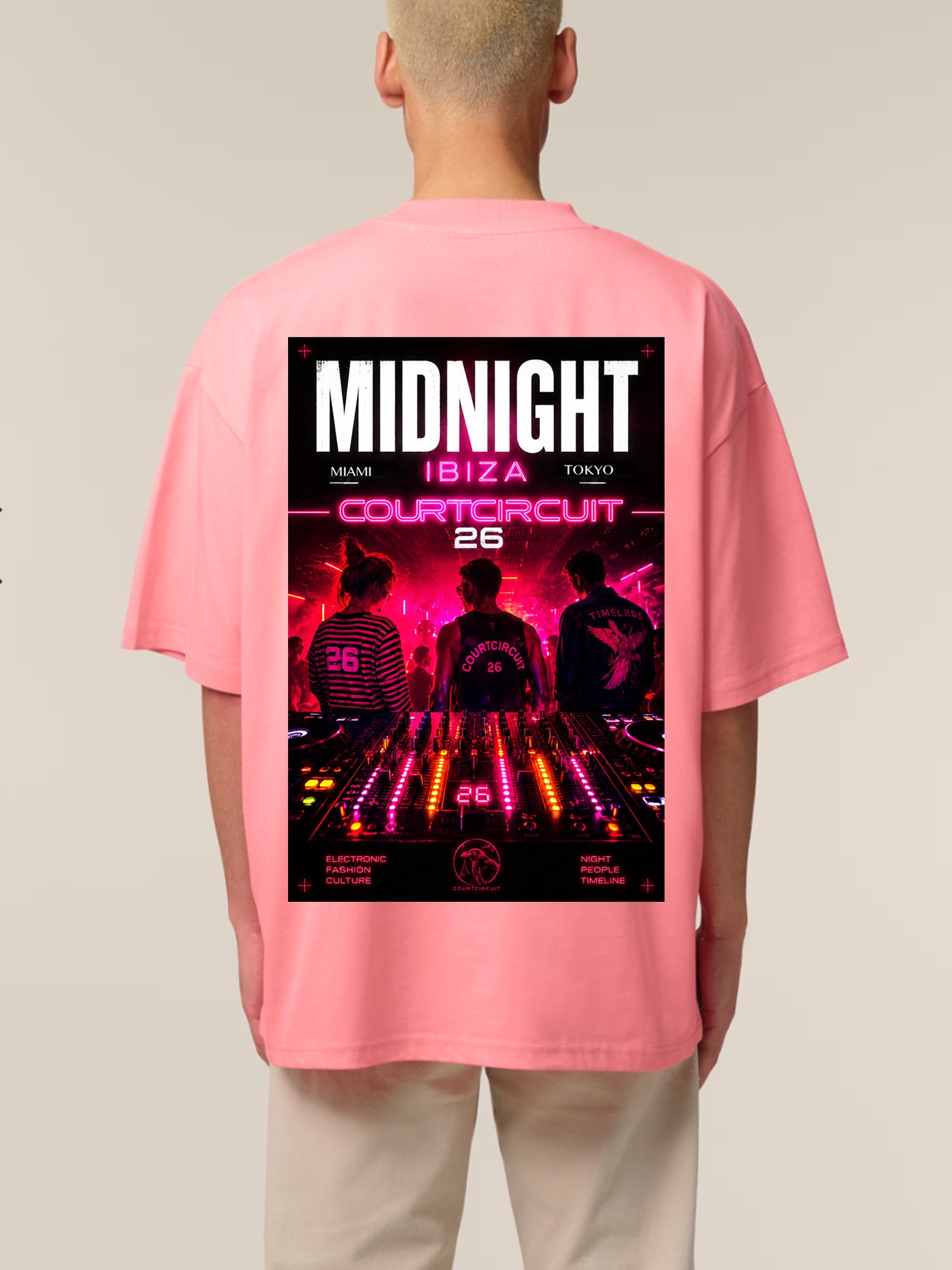 ts midnight oversized homme rose dos