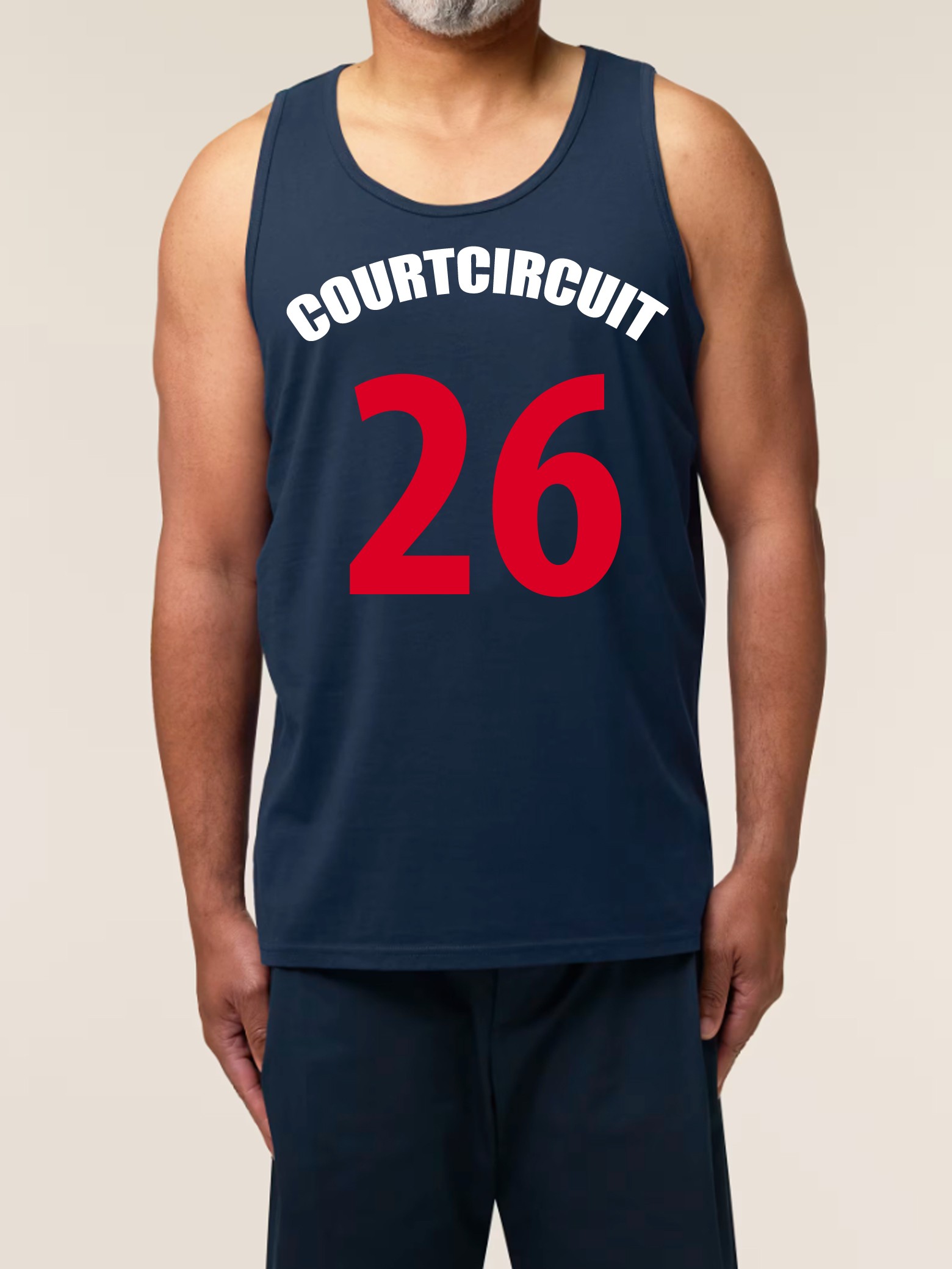 debardeur bleu blanc rouge