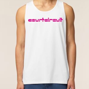 Débardeur iconic homme blanc rose ( en précommande )