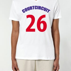 Tee Shirt 26 col V Homme Tricolore ( en précommande )