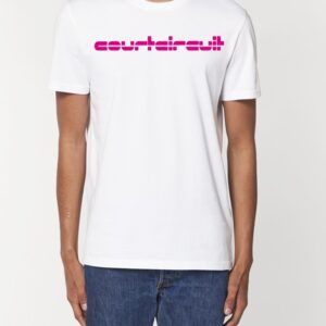 Tee Shirt ICONIC Homme blanc rose ( en précommande )